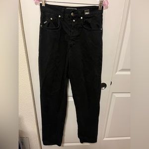 Women’s vintage Versace Button Jeans, straight leg